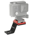PULUZ Soporte fijo de metal para motocicleta para GoPro Hero11 Black / HERO10 Black /9 Black /8 Black /7/6/5/5 Session /4 Session /4/3+ /3/2/1, DJI Osmo Action y otras cámaras de acción, Fixed Mount 1 (Red)