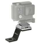 PULUZ Soporte fijo de metal para motocicleta para GoPro Hero11 Black / HERO10 Black /9 Black /8 Black /7/6/5/5 Session /4 Session /4/3+ /3/2/1, DJI Osmo Action y otras cámaras de acción, Fixed Mount 1 (Silver)