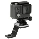 PULUZ Soporte fijo de metal para motocicleta para GoPro Hero11 Black / HERO10 Black /9 Black /8 Black /7/6/5/5 Session /4 Session /4/3+ /3/2/1, DJI Osmo Action y otras cámaras de acción, Fixed Mount 1 (Silver) - Imagen 5
