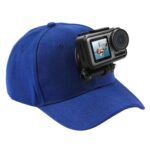 Gorra de béisbol PULUZ con soporte de hebilla con gancho en J y tornillo para GoPro, DJI OSMO Action y otras cámaras de acción, Baseball Hat Dark Blue Color