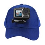 Gorra de béisbol PULUZ con soporte de hebilla con gancho en J y tornillo para GoPro, DJI OSMO Action y otras cámaras de acción, Baseball Hat Dark Blue Color - Imagen 2