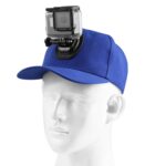 Gorra de béisbol PULUZ con soporte de hebilla con gancho en J y tornillo para GoPro, DJI OSMO Action y otras cámaras de acción, Baseball Hat Dark Blue Color - Imagen 5