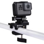Abrazadera de fijación universal de aleación de aluminio PULUZ para GoPro, Insta360, DJI y otras cámaras de acción
