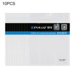 10 PCS PULUZ 16CM X 13CM HECHO AGUJERO FRENTE FRENTE BLANCO BLANCA DE PERLAS DE PERLAS BLOQUEO ZIP BOLSO DE EMBALAJE (TAMAÑO: M)