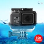 Puluz para GoPro Hero (2018) /Hero7 Negro /6/5 60m Casa protectora de buceo de carcasa impermeable submarina con hebilla de montaje y tornillo básico