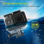Puluz para GoPro Hero (2018) /Hero7 Negro /6/5 60m Casa protectora de buceo de carcasa impermeable submarina con hebilla de montaje y tornillo básico - Imagen 5