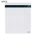 10 PCS PULUZ 34,5cm x 9cm Agujero de suspensión Claro Frente Blanco Joyería de perla Bolsa de envasado con cremallera (Tamaño: S, tipo alargado)