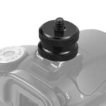 PULUZ Adaptador de tornillo de zapata reforzada de 1/4 pulgada con tuerca doble para cámaras DSLR, GoPro HERO9 Black / HERO8 Black / HERO7 / 6/5/5 Sesión / 4 Sesión / 4/3 + / 3/2/1, Xiaoyi y otros Cámaras de acción