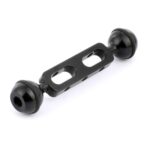 PULUZ Brazo de bolas dobles de aleación de aluminio de 5,1 pulgadas y 13 cm, diámetro de bola: 25 mm, 5.1 inch (Black)