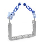 PULUZ Brazo de bolas dobles de aleación de aluminio de 5,0 pulgadas y 12,6 cm, diámetro de bola: 25 mm, 5.0 inch (Blue) - Imagen 4