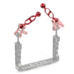 PULUZ Brazo de bolas dobles de aleación de aluminio de 5,0 pulgadas y 12,6 cm, diámetro de bola: 25 mm, 5.0 inch (Red) - Imagen 4