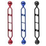 PULUZ Brazo de bolas dobles de aleación de aluminio de 9,0 pulgadas y 22,8 cm, diámetro de bola: 25 mm, 9.0 inch (Black), 9.0 inch (Blue), 9.0 inch (Red) - Imagen 6