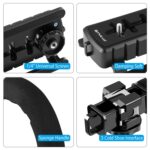 Kit de estabilizador de soporte portátil de DV Puluz U/C con cabezal de trípode de zapato frío y pinza de teléfono y hebilla de liberación rápida y tornillo largo para todas las cámaras SLR y cámara DV del hogar - Imagen 4
