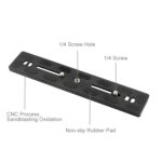 Abrazadera QR de placa de liberación rápida de aleación de aluminio-magnesio PU-200 de 200mm de longitud PULUZ para cabeza de bola de trípode Benro B3 / J2 / J3 - Imagen 3