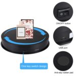 PULUZ Placa giratoria eléctrica USB de 30cm, soporte de exhibición, accesorios de grabación de vídeo, placa giratoria para fotografía, carga de 10-20kg, 30cm Load Load 10-20kg  Black - Imagen 3