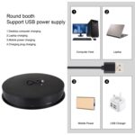 PULUZ Placa giratoria eléctrica USB de 30cm, soporte de exhibición, accesorios de grabación de vídeo, placa giratoria para fotografía, carga de 10-20kg, 30cm Load Load 10-20kg  Black - Imagen 4