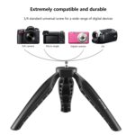 PULUZ Mini soporte para trípode de escritorio ABS simple con tornillo de 1/4 de pulgada para cámaras DSLR y digitales, altura de trabajo: 9 cm, ABS Tripod - Imagen 3