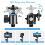 Adaptador de rótula de bola de trípode de metal con tornillo exterior PULUZ de 3/8 de pulgada con bloqueo de perilla, 3/8 inch Outer Screw - Imagen 4