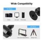 Adaptador de rótula de bola de trípode de metal con tornillo exterior PULUZ de 3/8 de pulgada con bloqueo de perilla, 3/8 inch Outer Screw - Imagen 5
