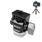 PULUZ Mini adaptador de montaje de zapata fría con rótula de bola de trípode oscilante de 180 grados, Mini 180 Degree Ball Head(Silver)