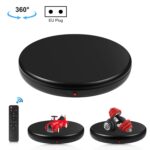 PULUZ Soporte de exhibición giratorio con control remoto de velocidad de ajuste de 45 cm, negro, carga 100 kg, 45cm Load 100kg Black EU Plug