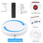 PULUZ Soporte de exhibición giratorio con control remoto de velocidad de ajuste de 45 cm con toma de corriente, blanco, carga 100 kg, 45cm Load 100kg White AU Plug with Power Socket - Imagen 3