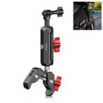 PULUZ manillar de motocicleta abrazadera de cangrejo soporte de varilla de brazo mágico