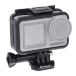 Jaula protectora ABS con marco de borde estándar PULUZ para DJI Osmo Action, con hebilla de montaje básico y tornillo, ABS