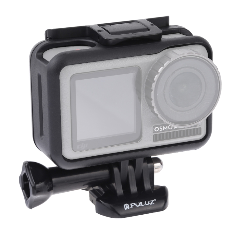 PU338B.jpg Jaula protectora ABS con marco de borde estándar PULUZ para DJI Osmo Action, con hebilla de montaje básico y tornillo, ABS - Imagen 1