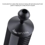 PULUZ 10,82 pulgadas 27,5 cm Longitud 60 mm Diámetro Bolas dobles Brazo flotante de fibra de carbono, Diámetro de la bola: 25 mm, Flotabilidad: 350 g - Imagen 5