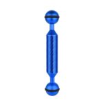 PULUZ 5 pulgadas 13 cm de longitud 20,8 mm de diámetro Brazo flotante de fibra de carbono con bolas dobles, diámetro de la bola: 25 mm, 5 inch Blue - Imagen 2
