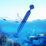 PULUZ 7 pulgadas, 18 cm de longitud, 20,8 mm de diámetro, bolas dobles, brazo flotante de fibra de carbono, diámetro de la bola: 25 mm, 7 inch Black, 7 inch Blue, 7 inch Red