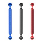 PULUZ 9 pulgadas, 23 cm de longitud, 20,8 mm de diámetro, bolas dobles, brazo flotante de fibra de carbono, diámetro de la bola: 25 mm, 9 inch Black, 9 inch Blue, 9 inch Red - Imagen 6