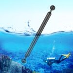 PULUZ 12 pulgadas, 30,4 cm de longitud, 20,8 mm de diámetro, brazo flotante de fibra de carbono con bolas dobles, diámetro de la bola: 25 mm, 12 inch Black, 12 inch Blue, 12 inch Red
