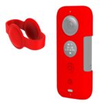 Funda protectora de silicona PULUZ con cubierta de lente para Insta360 ONE X, For Insta360 ONE X(Red)