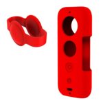Funda protectora de silicona PULUZ con cubierta de lente para Insta360 ONE X, For Insta360 ONE X(Red) - Imagen 2