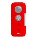 Funda protectora de silicona PULUZ con cubierta de lente para Insta360 ONE X, For Insta360 ONE X(Red) - Imagen 3