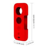 Funda protectora de silicona PULUZ con cubierta de lente para Insta360 ONE X, For Insta360 ONE X(Red) - Imagen 5