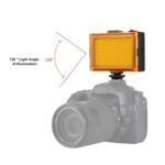 PULUZ Pocket 104 LED 1800LM Profesional Vlogging Fotografía Video y Photo Studio Light con filtros de imán blanco y naranja Panel de luz para cámaras Canon, Nikon, DSLR - Imagen 4