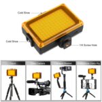 PULUZ Pocket 104 LED 1800LM Profesional Vlogging Fotografía Video y Photo Studio Light con filtros de imán blanco y naranja Panel de luz para cámaras Canon, Nikon, DSLR - Imagen 5