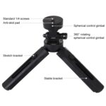 PULUZ Pocket Soporte de trípode de escritorio ajustable de 5 modos con tornillo de 1/4 de pulgada para DSLR y cámaras digitales, altura ajustable: 16,5-21,5 cm - Imagen 3