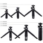 PULUZ Pocket Soporte de trípode de escritorio ajustable de 5 modos con tornillo de 1/4 de pulgada para DSLR y cámaras digitales, altura ajustable: 16,5-21,5 cm - Imagen 4