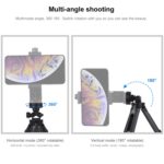PULUZ Pocket Soporte de trípode de escritorio ajustable de 5 modos con tornillo de 1/4 de pulgada para DSLR y cámaras digitales, altura ajustable: 16,5-21,5 cm - Imagen 5