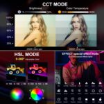 PULUZ 122 LEDS Photo Handheld Stick Light Color Full Color RGB Llenaje Luz - Imagen 3