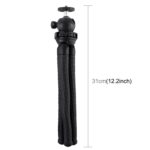PULUZ Mini Octopus Soporte de trípode flexible con rótula para cámaras SLR, GoPro, teléfono móvil, tamaño: 30 cm x 5 cm - Imagen 3