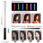 PULUZ RGB colorido foto LED Stick temperatura de color ajustable Luz de relleno LED de mano con Control remoto, Remote Fill Light RU, Remote Fill Light - Imagen 4