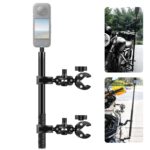 PULUZ motocicleta doble cabezal cangrejos abrazaderas manillar montaje fijo 150cm Selfie Stick, Double Dual-heads Crabs