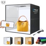 PULUZ Anillo de luz portátil plegable de 50 cm PD30W Carga rápida USB Iluminación fotográfica Estudio de fotografía Caja de tienda con 6 fondos de doble cara, Tamaño: 50 cm x 50 cm x 50 cm