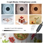 PULUZ Anillo de luz portátil plegable de 50 cm PD30W Carga rápida USB Iluminación fotográfica Estudio de fotografía Caja de tienda con 6 fondos de doble cara, Tamaño: 50 cm x 50 cm x 50 cm - Imagen 4
