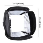 PULUZ Cubierta de caja de luz difusor de luz de flash suave plegable, tamaño: 23 cm x 23 cm - Imagen 3